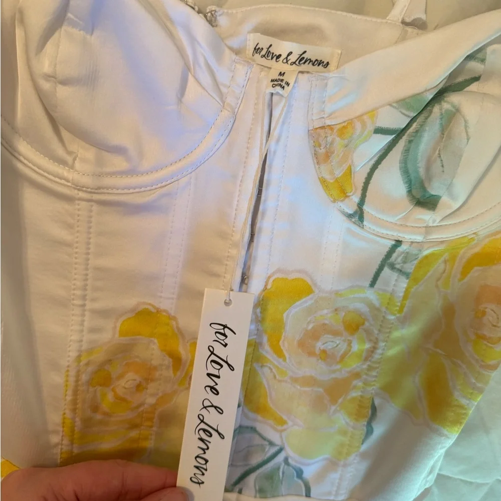 For Love and Lemons Millie Maxi Dress Size M - Picture 2 of 6